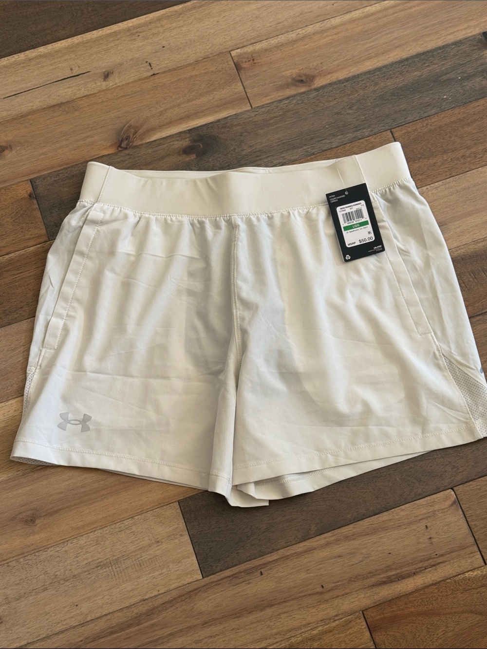Under Armour Men’s Cream Athletic Shorts